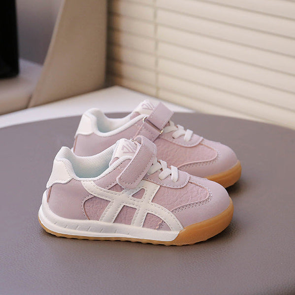 【12.0-18.5】ワンベルトラインデザインスニーカー