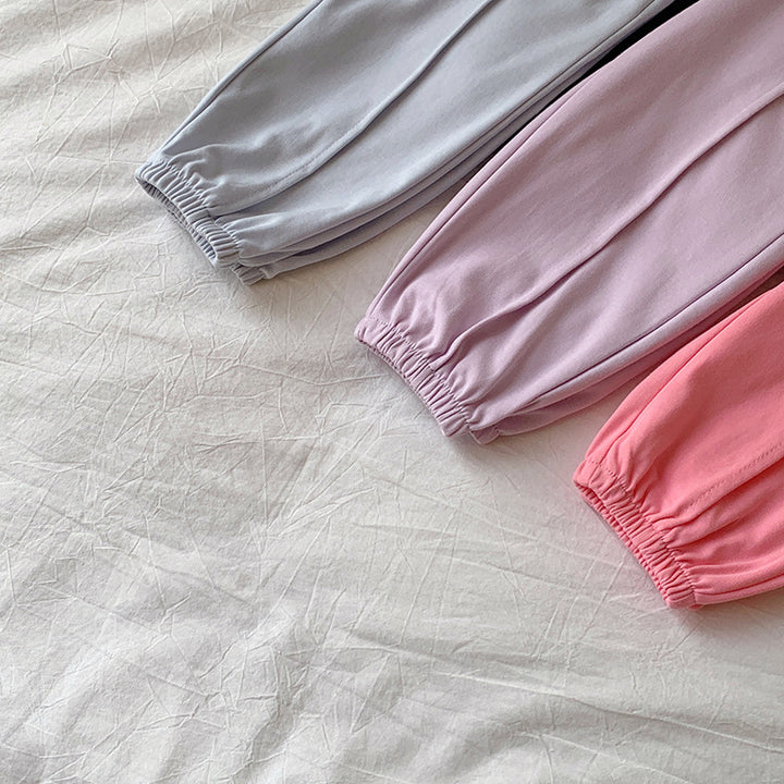 【90-150】ウエストリボンジョガーパンツ