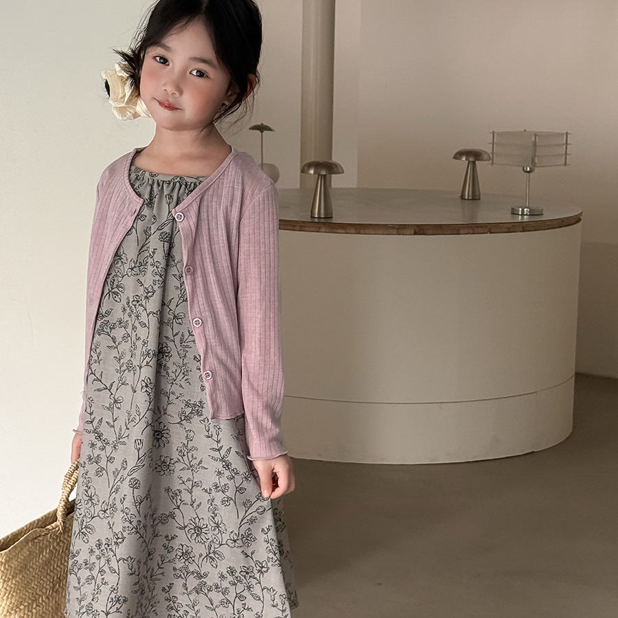 【90-140】シンプルサマーカーディガン