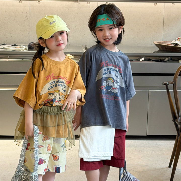 【90-150】イラストデザインTシャツ
