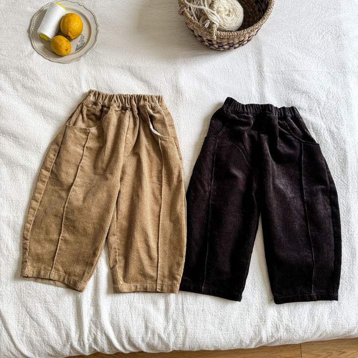 【80-150】コーデュロイワイドパンツ