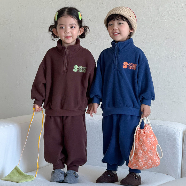 【80-150】ハーフジップフリースセットアップ