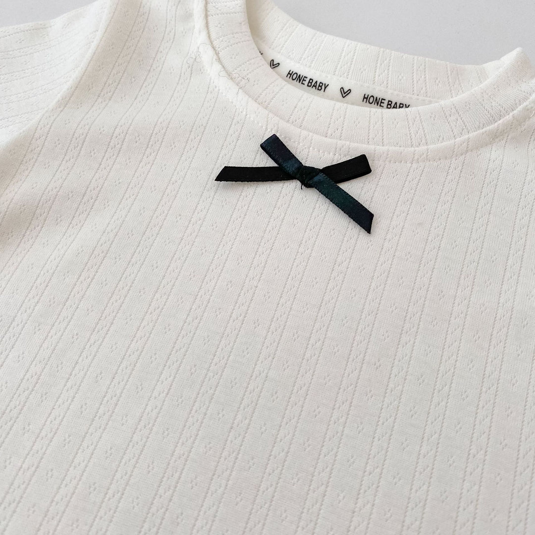 【73-130】フロントリボンTシャツ
