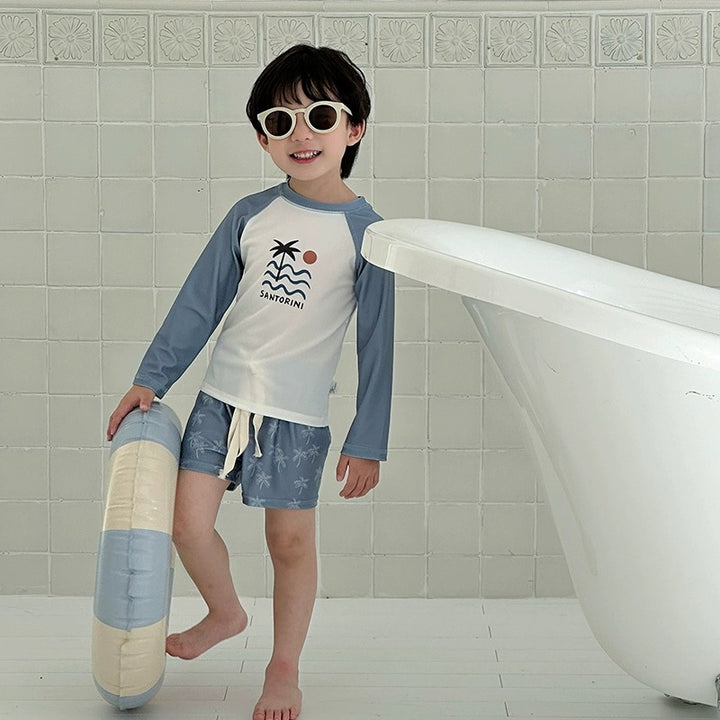 【85-135】ロングスリーブセパレートスイムウェア