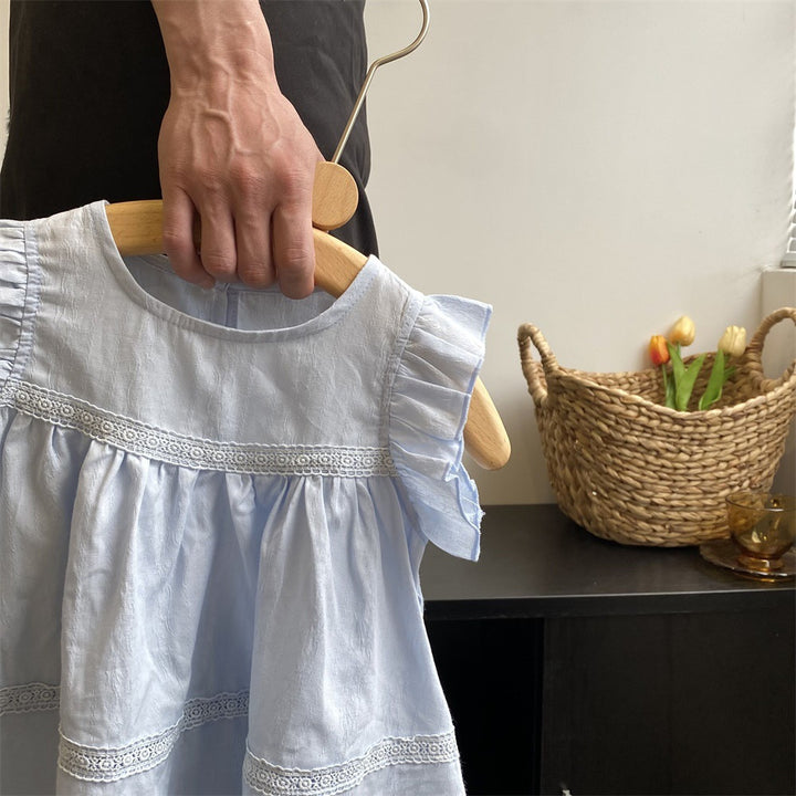 【100-140】Aラインノースリーブトップス