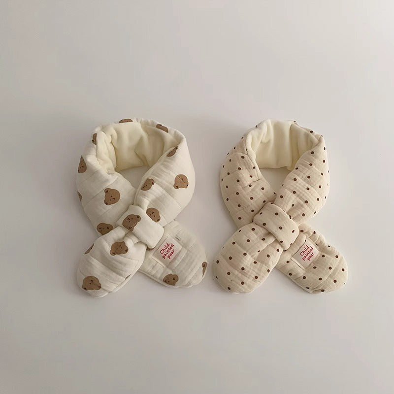 【1Y-6Y】パターンプリントループ付きマフラー