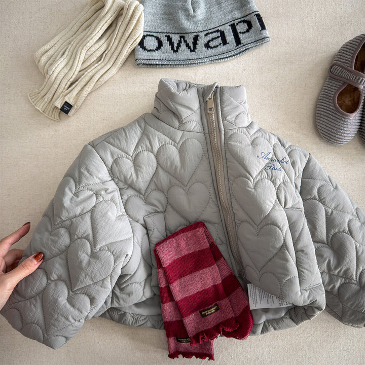 【80-130】ハートデザインキルティングジャケット