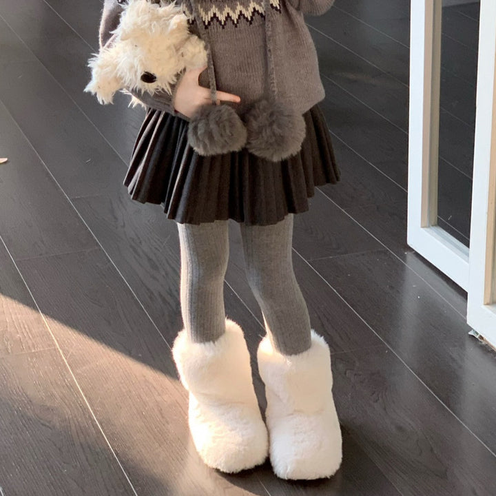 【90-140】細プリーツミニスカート