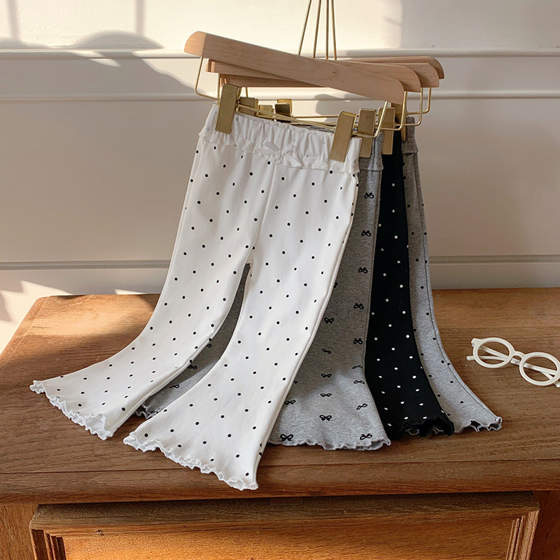 【90-140】パターンプリントフレアパンツ