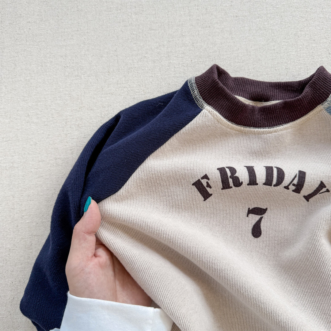 【80-130】FRIDAYラグランスリーブプルオーバー