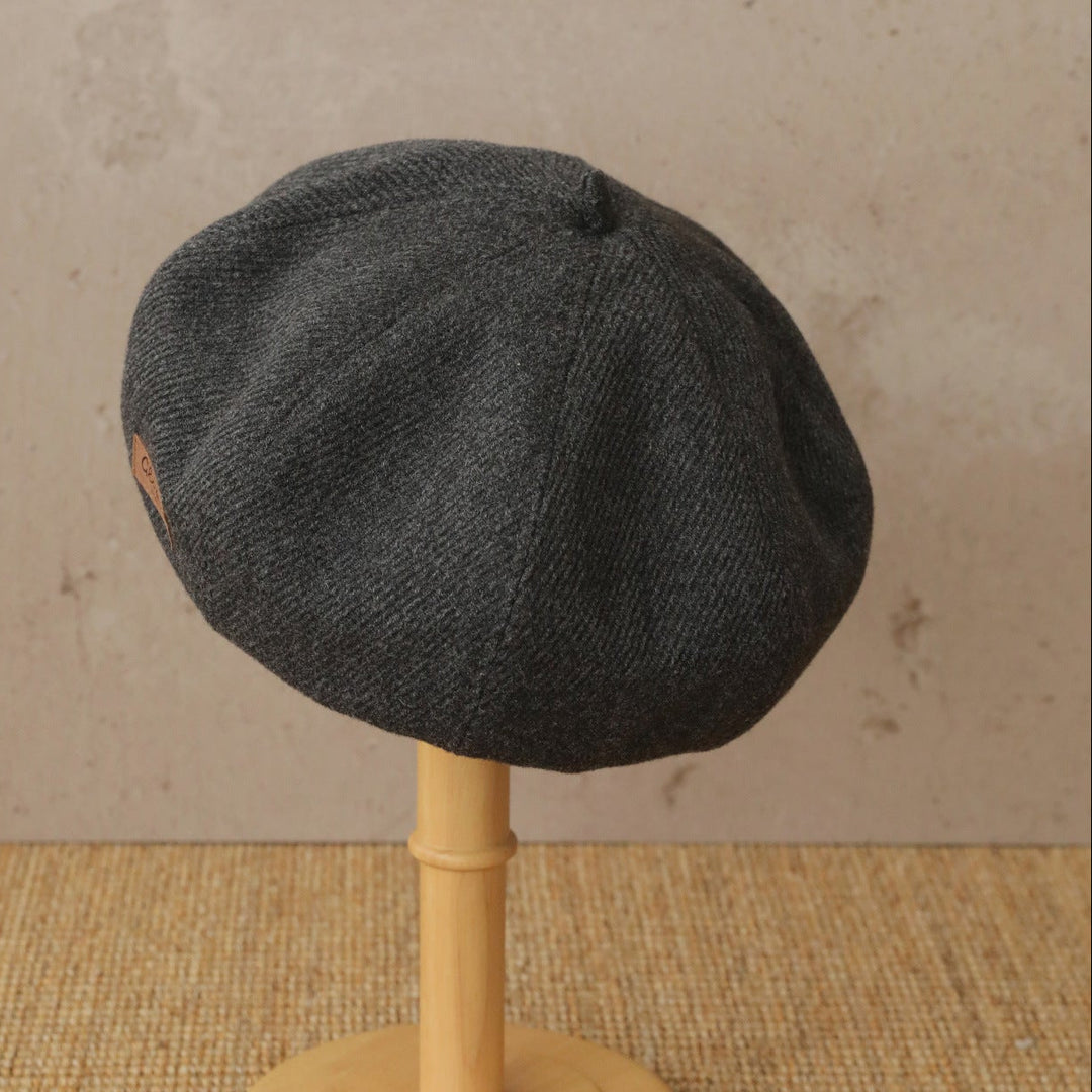 【55-59cm】ワンポイントワッペンベレー帽