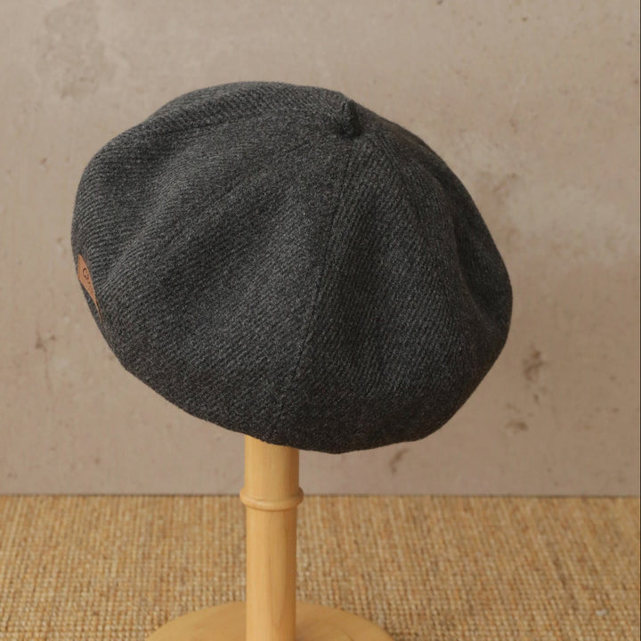 【55-59cm】ワンポイントワッペンベレー帽