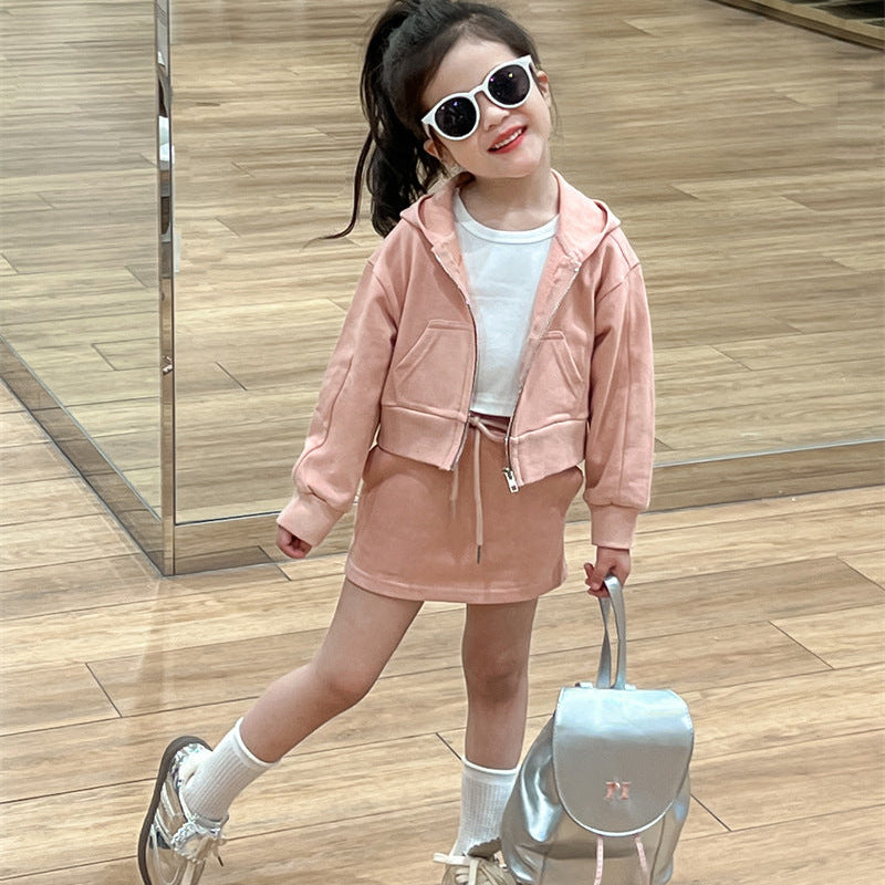 【90-140】シンプルジップパーカー