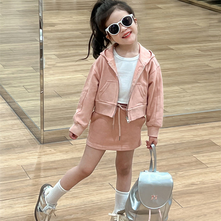 【90-140】シンプルジップパーカー