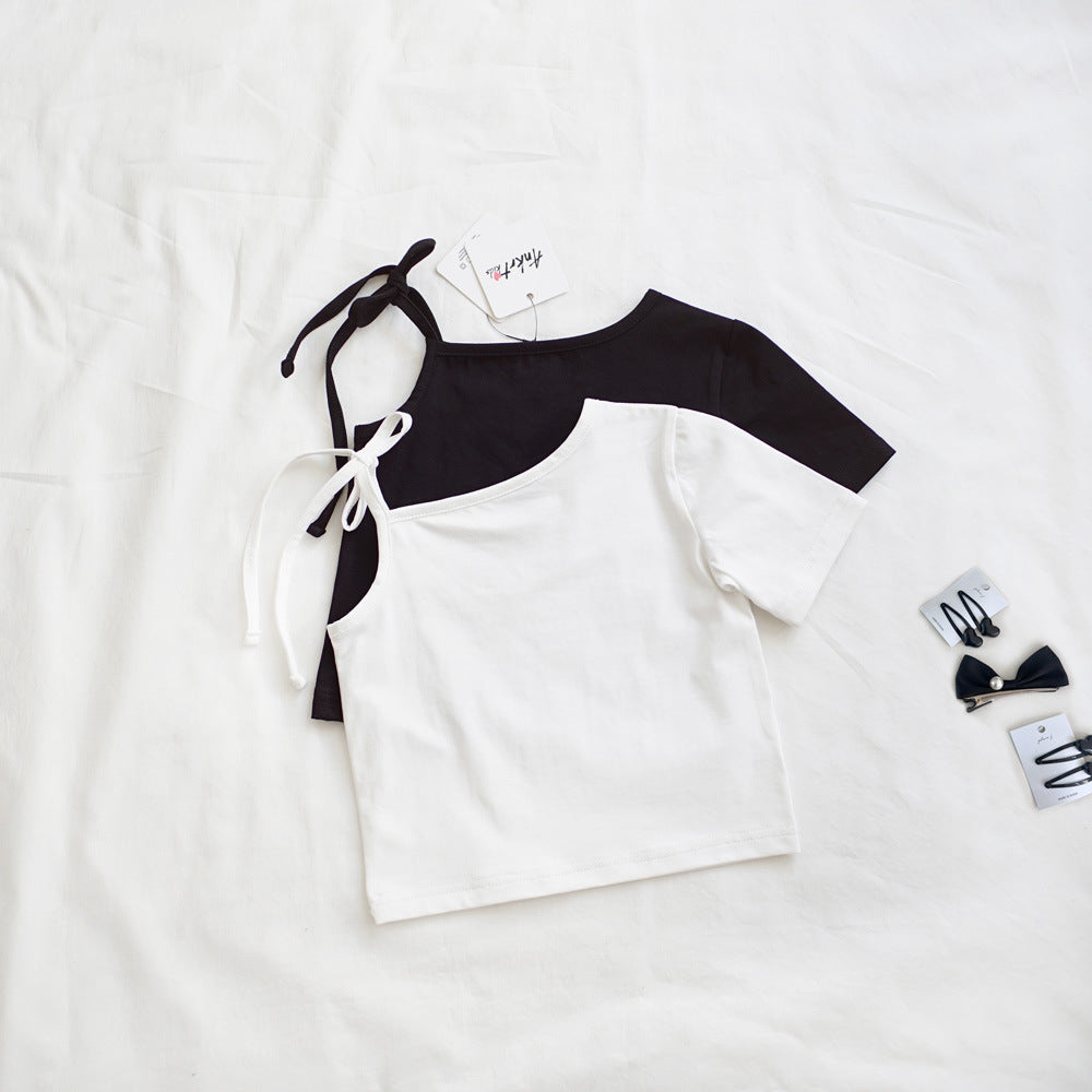 【90-150】ワンショルダーTシャツ