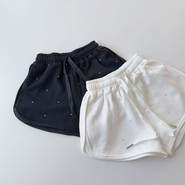 【90-150】ラインストーンショートパンツ