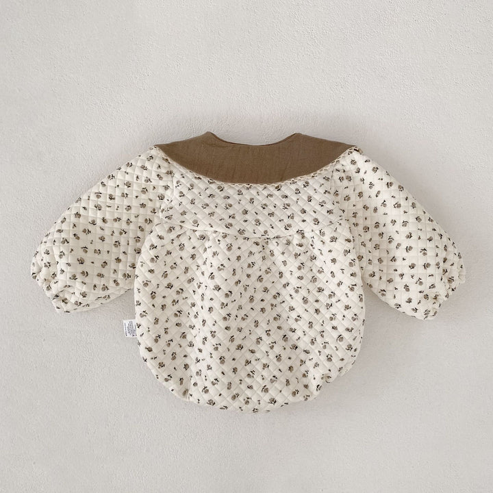 【73-100】襟付きパターンプリントロンパース