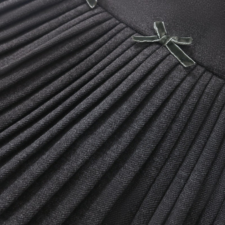 【110-150】リボンモチーフプリーツスカート