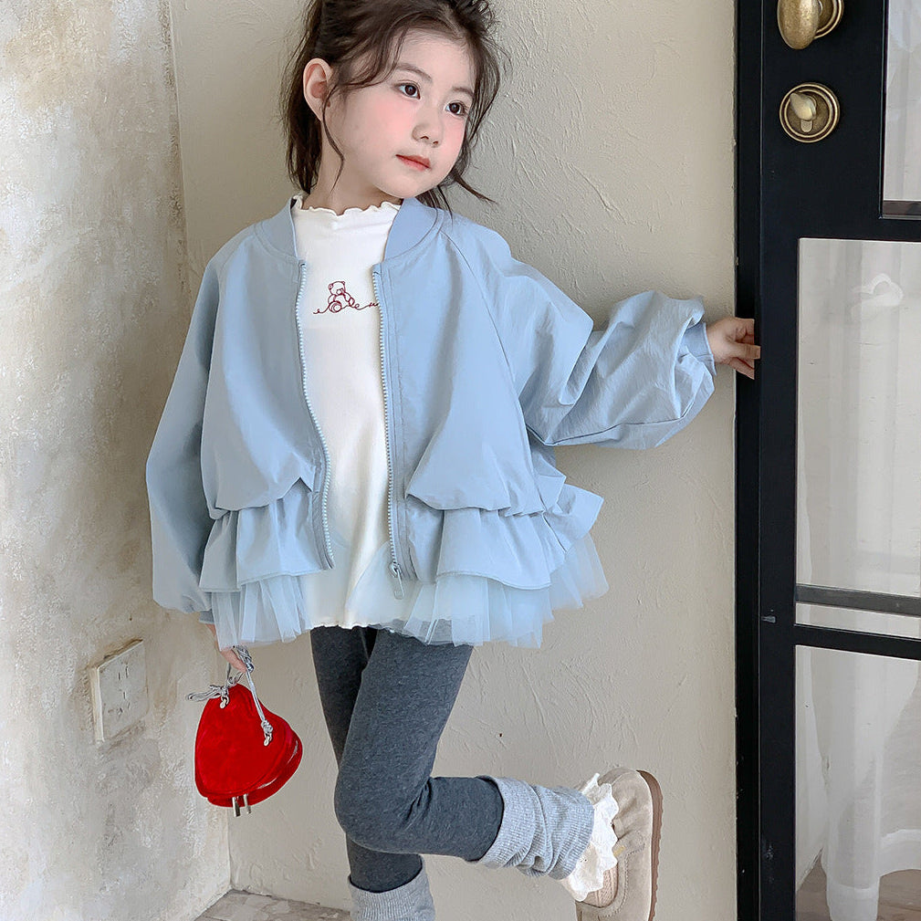 【90-140】ティアードデザインブルゾン