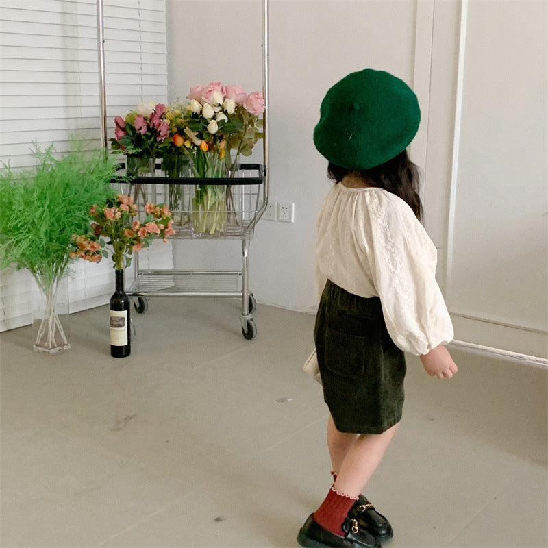 【80-130】刺繍デザインブラウス