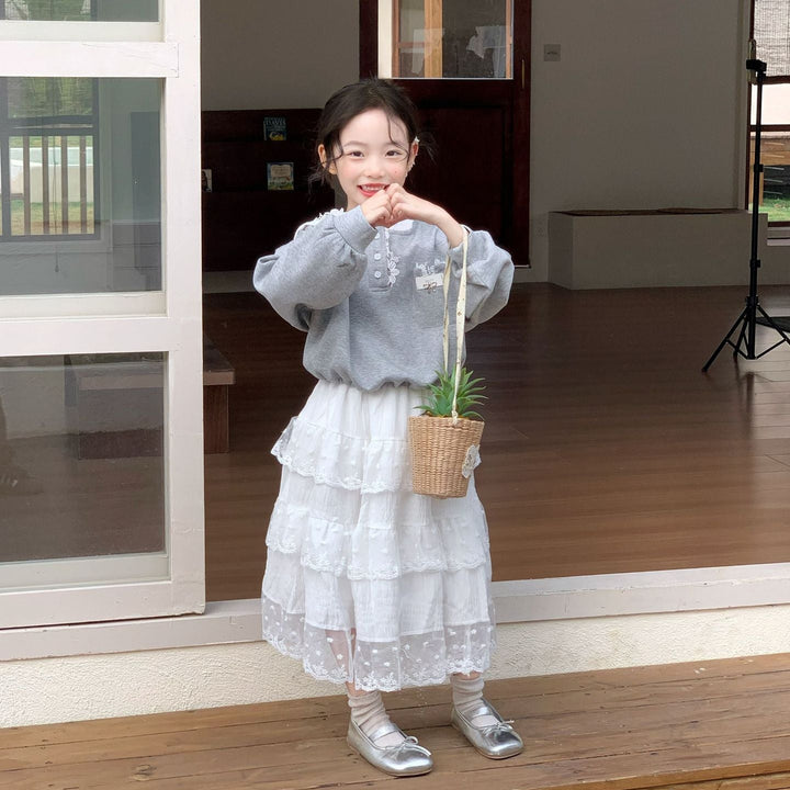 【90-140】レースティアードスカート