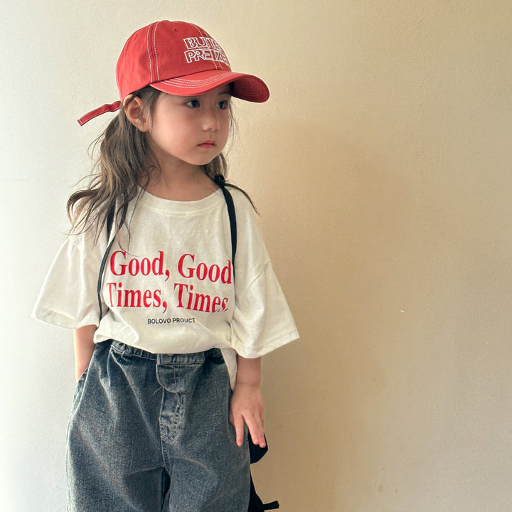 【80-150】ロゴプリントリラックスTシャツ
