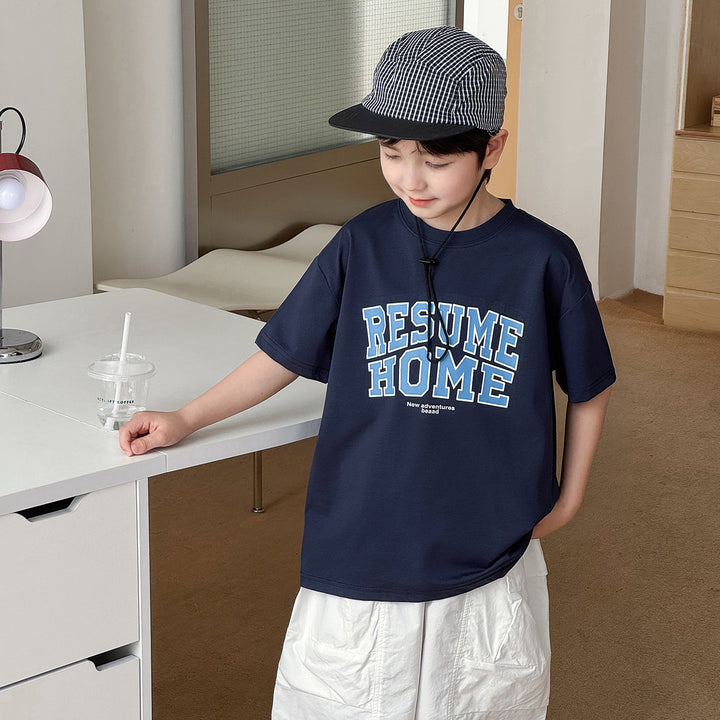 【90-150】ロゴデザインTシャツ