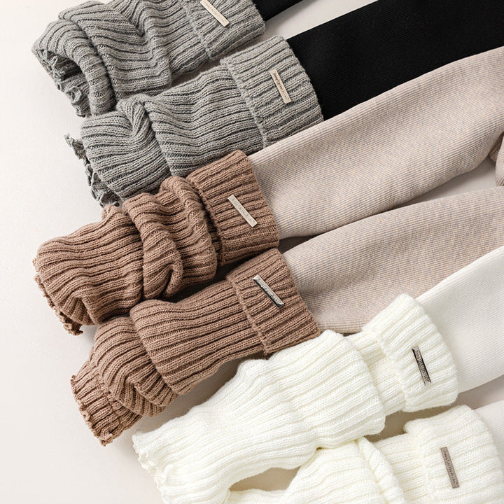 【100-155】リブレッグウォーマー付きレギンス