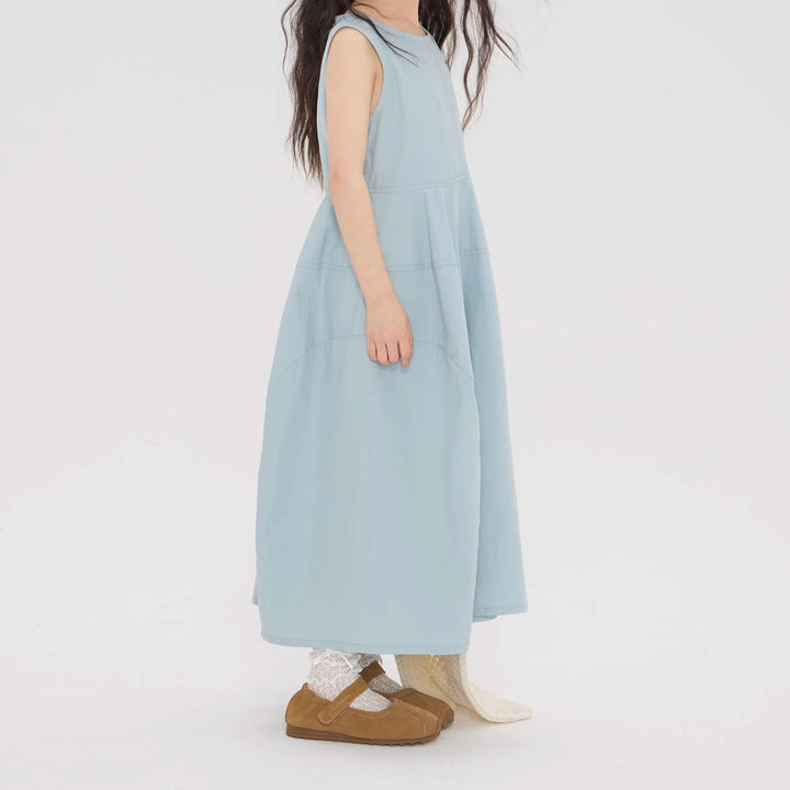 【90-150】ノースリーブシンプルワンピース