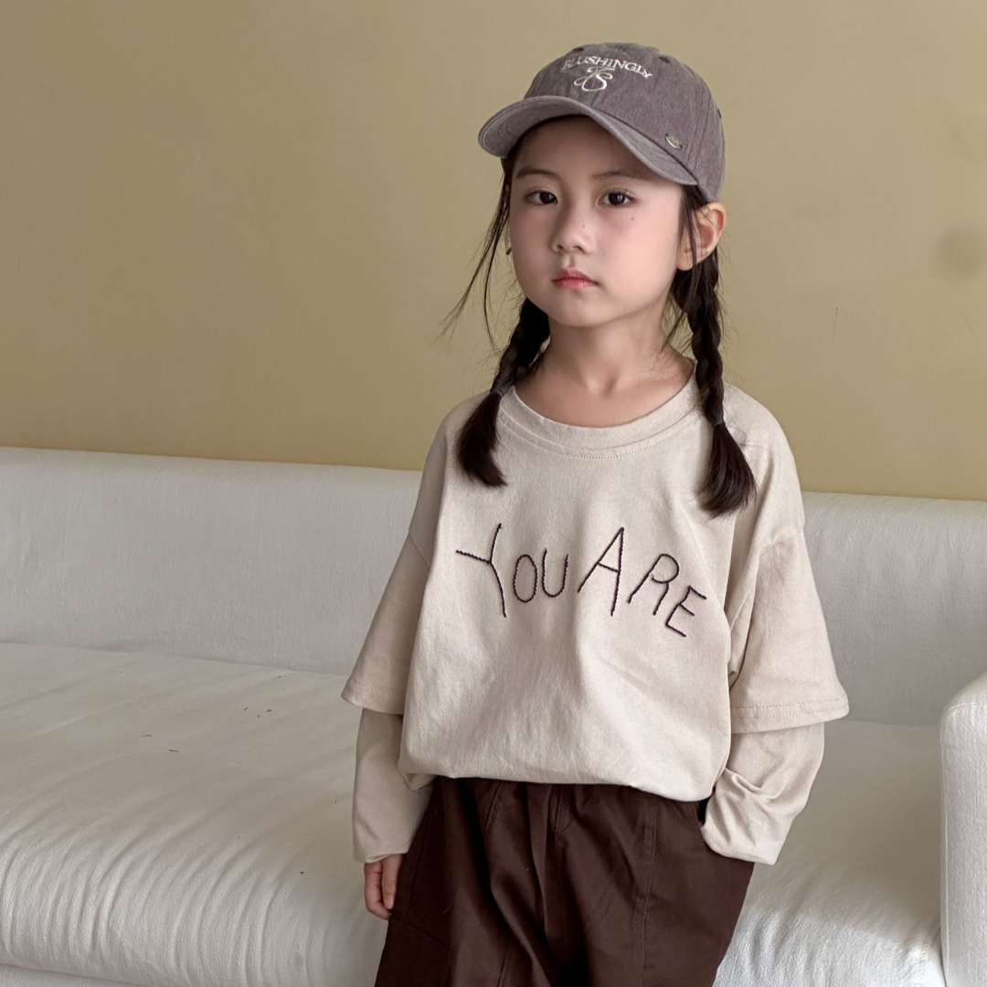 【80-150】YOU AREロングTシャツ