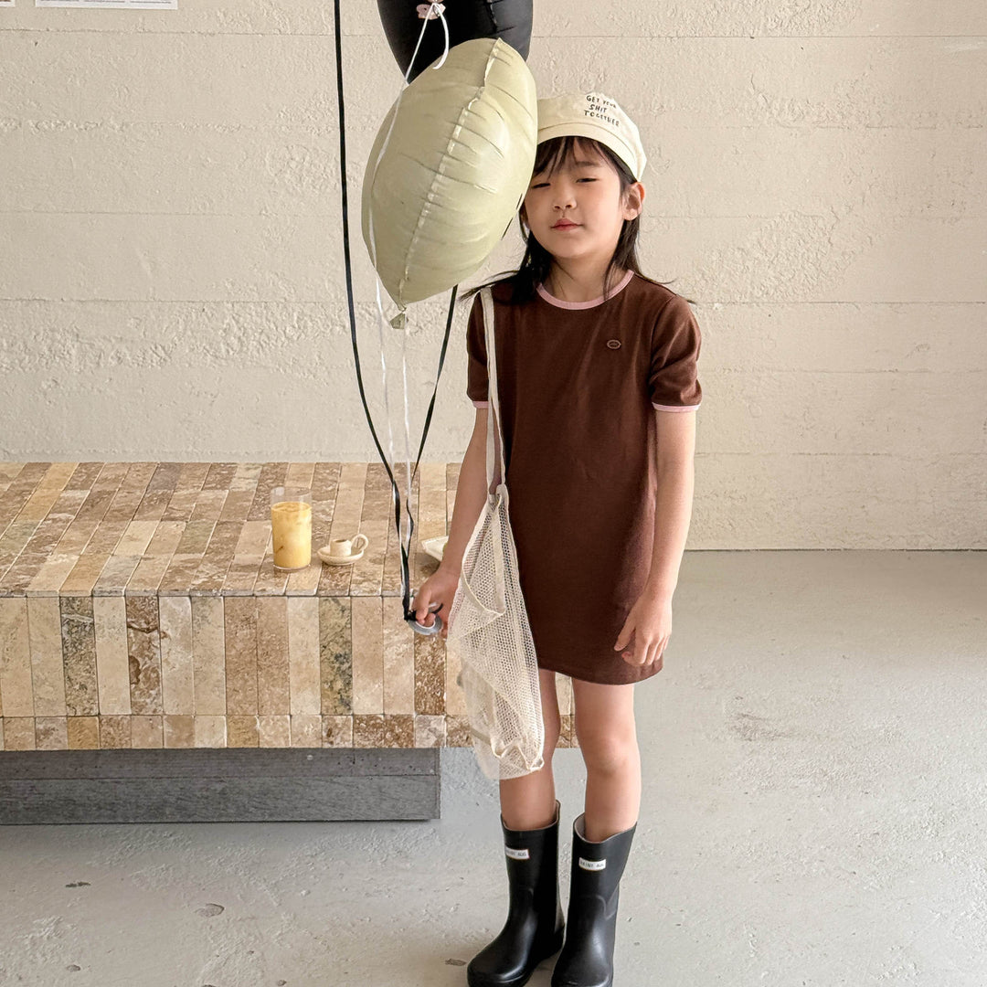 【80-130】Tシャツミニワンピース