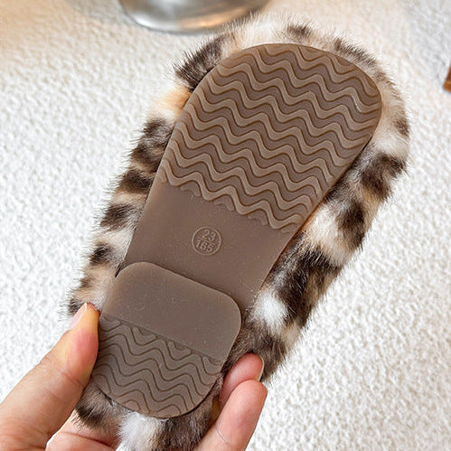 【14.5-21.5】レオパード柄サンダル