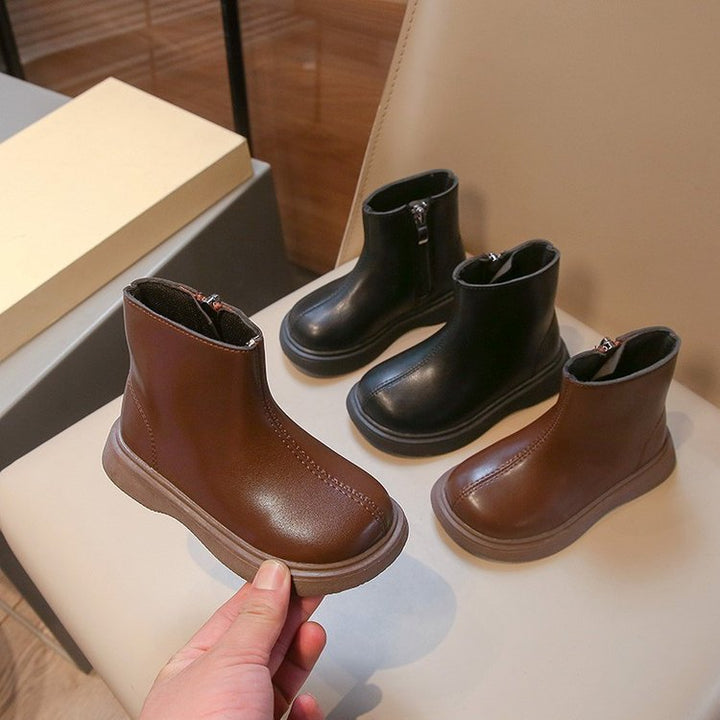 【14.5-20.5】シンプルショートブーツ