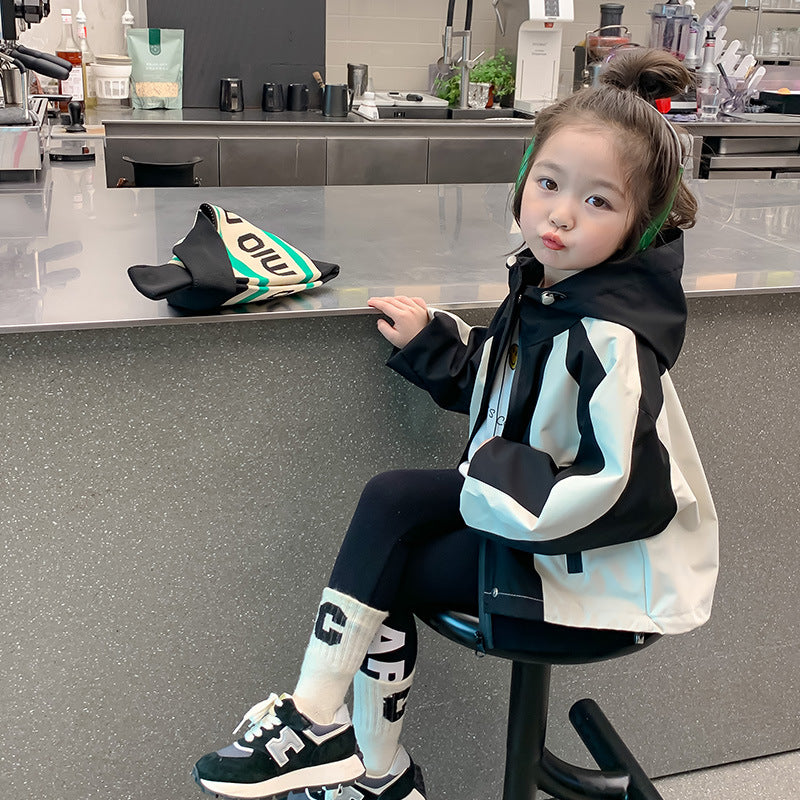 【100-140】バイカラーウィンドブレーカー