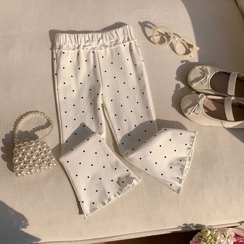 【90-140】パターンプリントフレアパンツ