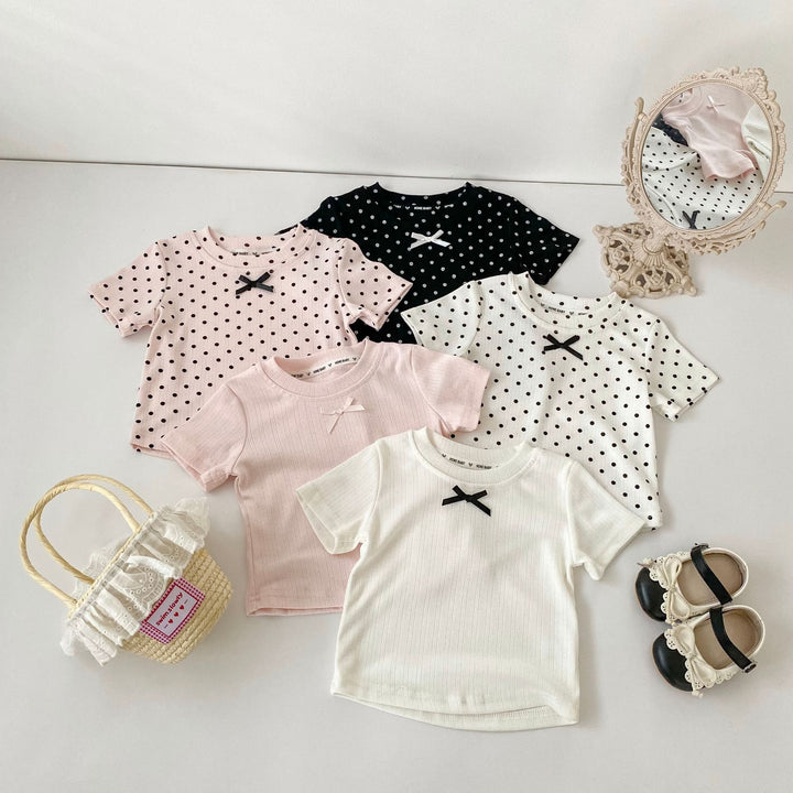【73-130】フロントリボンTシャツ