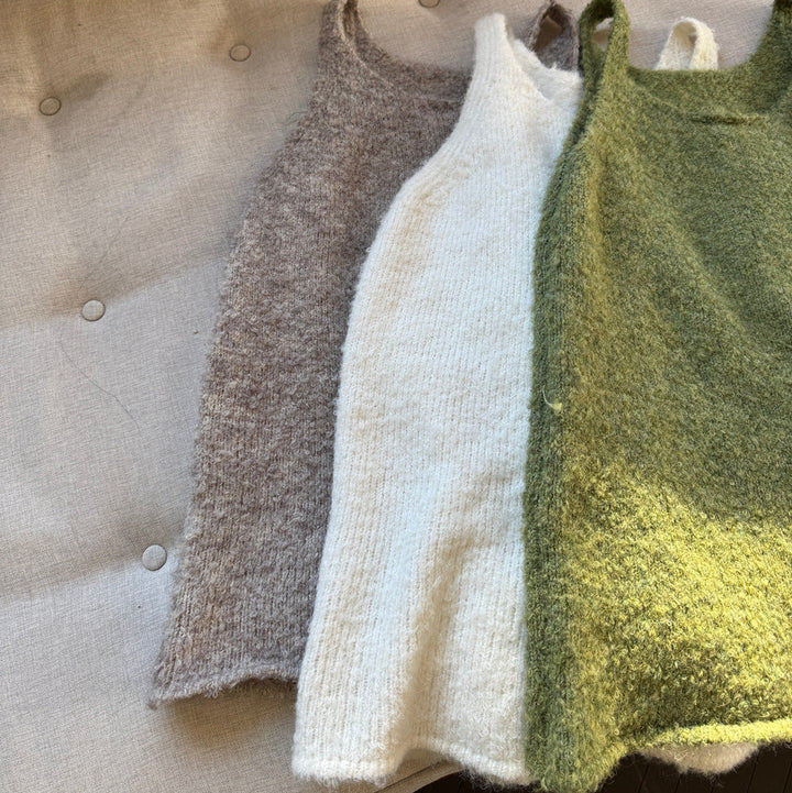 【90-150】シンプルニットワンピース