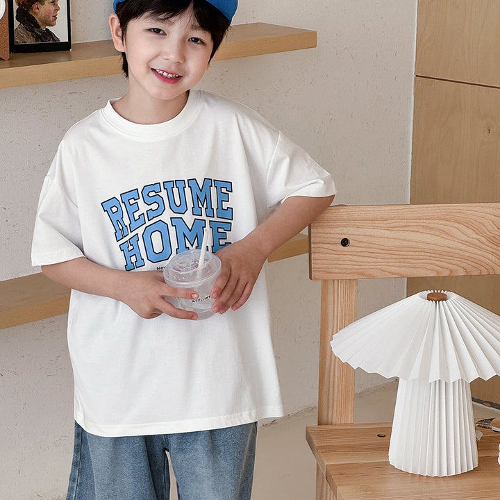 【90-150】ロゴデザインTシャツ