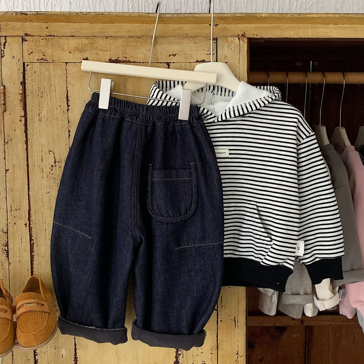 【90-140】ボールデニムパンツ