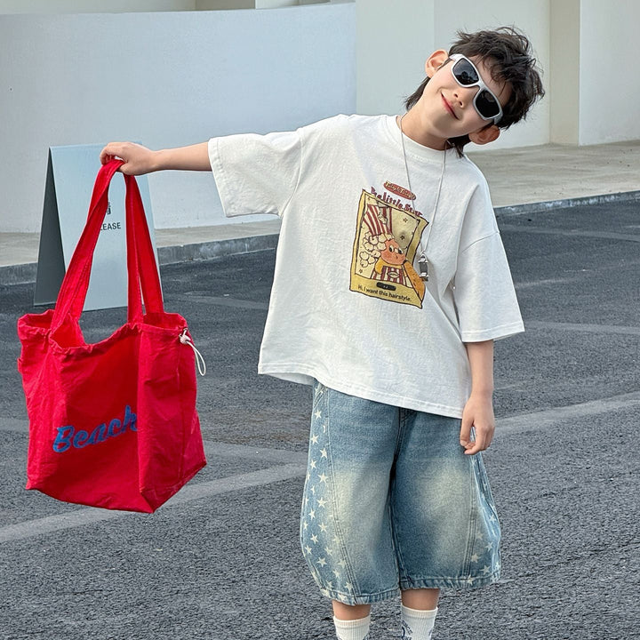 【90-150】プリントデザインTシャツ
