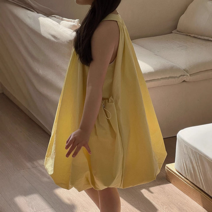 【90-150】ドロストデザインバルーンワンピース