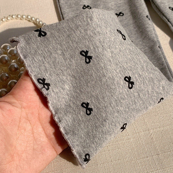 【90-140】パターンプリントフレアパンツ