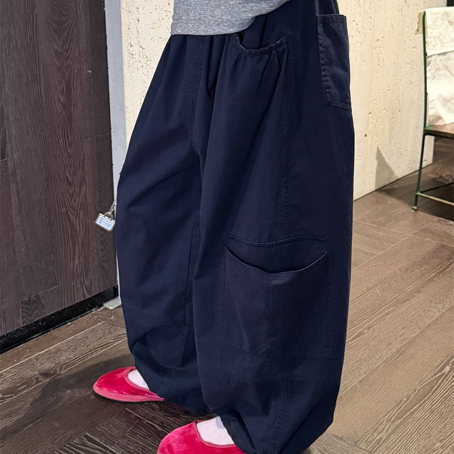 【100-150】サイドパンツリラックスパンツ