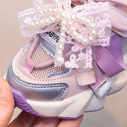 【17.0-21.5】トリプルリボンスニーカー