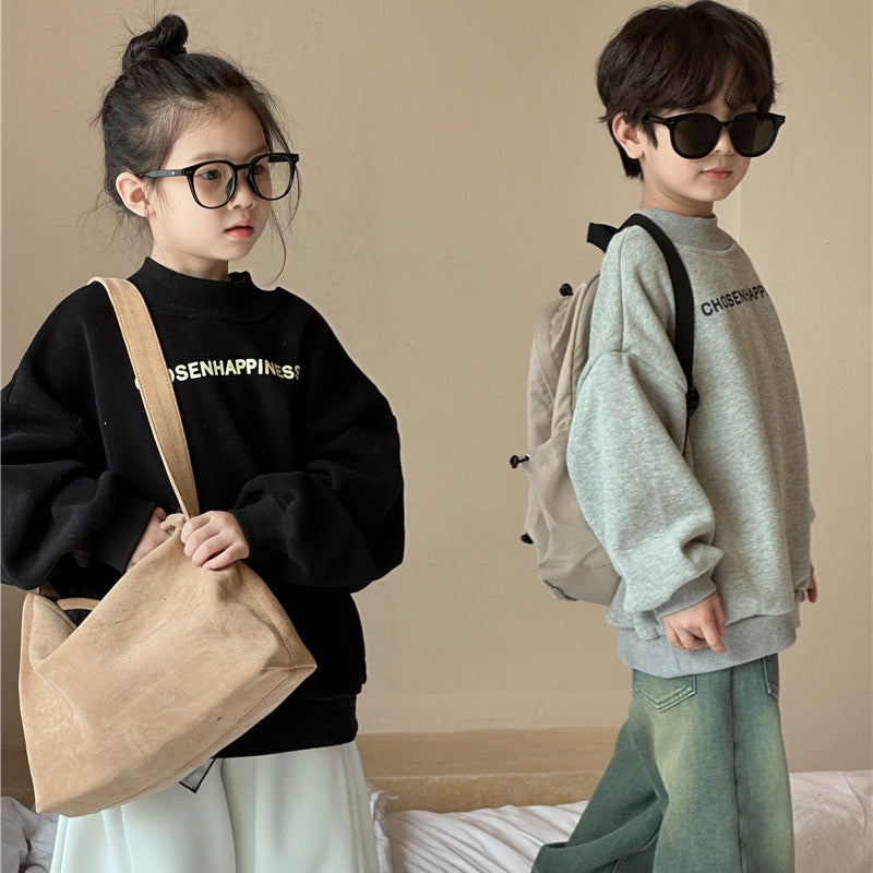 【90-150】オーバーサイズロゴデザイントレーナー