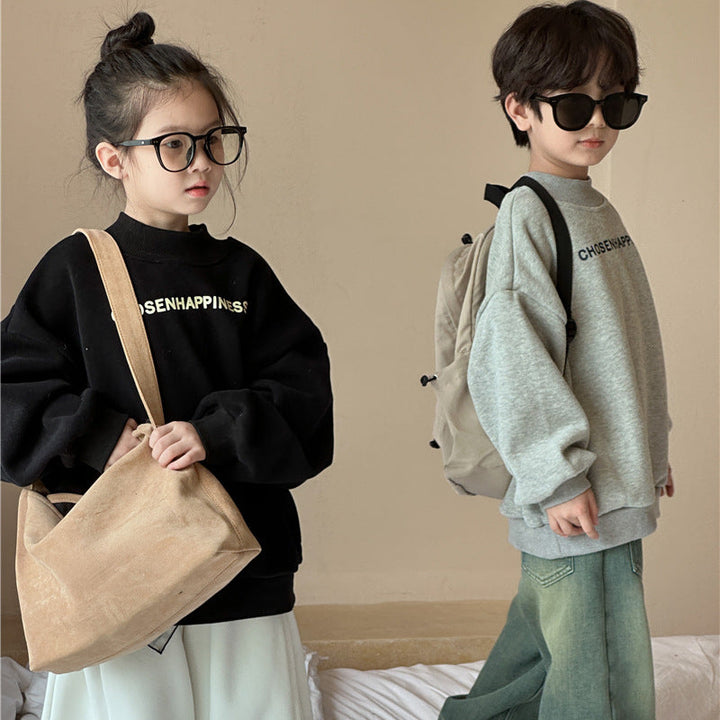 【90-150】オーバーサイズロゴデザイントレーナー