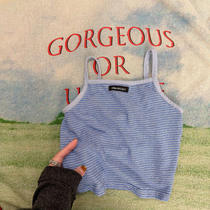 【80-130】細ボーダーキャミソール