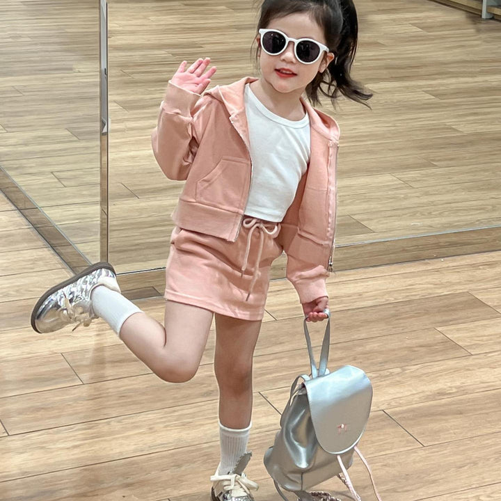 【90-140】シンプルジップパーカー