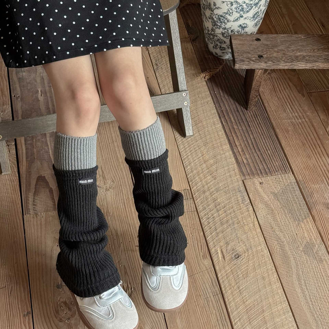 レイヤード風レッグウォーマー