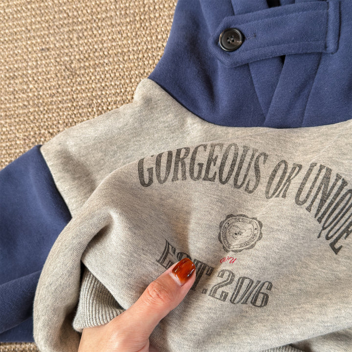 【80-130】ロゴプリントフーディートレーナー